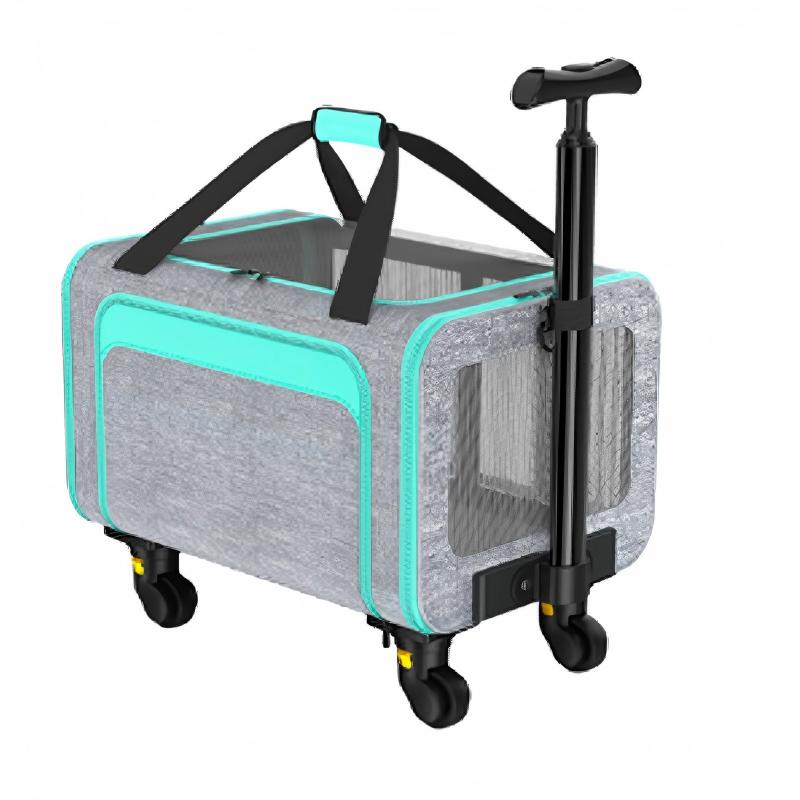 Udvidelig Oxford kæledyrsbærepose med teleskophåndtag